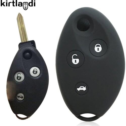 Kirtlandi Silicone Car Key Cover Fob Case Holder Keychain for Citroen Xsara Picasso C3 C4 C5 C6 C8 3 Button Key Shell Protective
