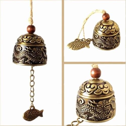 Vintage Carve Wind Chimes Bell Copper Yard Garden Decor Windbell Outdoor Hanging Home Temple Ornament Decor