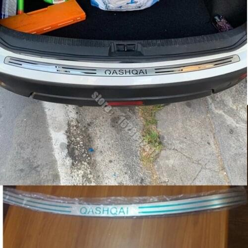 Stainless Steel External Ultra-thin Rear Bumper Protector Sill Trunk Guard Cover Trim For Nissan Qashqai J10 j11 2007 - 2021