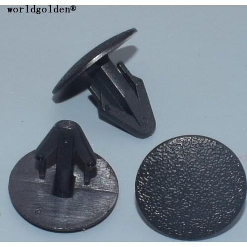 Worldgolden 100pcs plastic fasteners Retaining Clip Fits Into 8mm Hole for Nissan#01553-00051(0155300051) Honda#90685-SA5-003