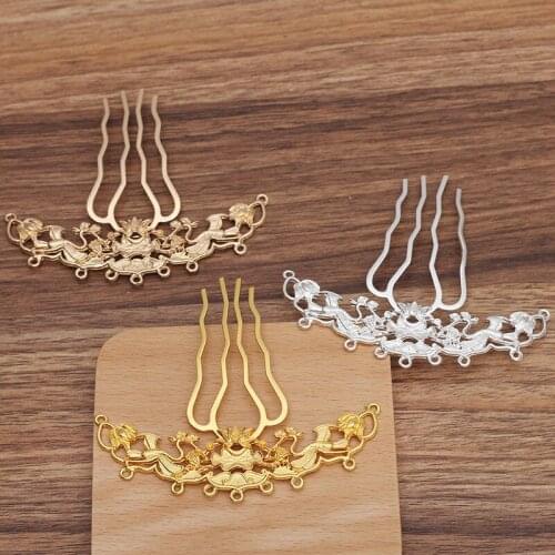 5 Pieces/Lot Metal Hair Combs Bridal Headwear Hair Clip Hair Accessories For Women
