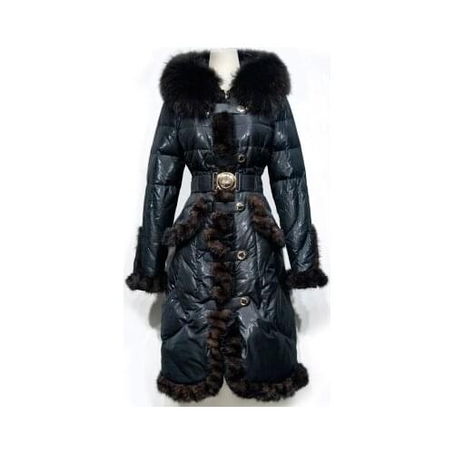 Brand Royalcat 2019 Winter jacket women down jackets Raccoon fur Womens down coat mink fur down outerwear parkas long parka