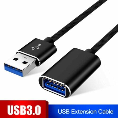 1m/2m USB 3.0 cable Male to Female Extension Data Sync Cable Extender Cable Mobile Hard Disk Data Cable Navigator Charging Cable