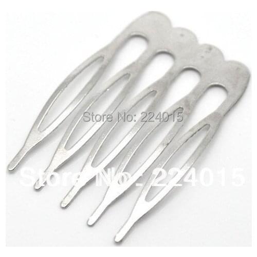 100pcs/39x26mm Hair Jewelry Findings DIY Hair Combs Shape Hair Clips Fit Hair Accessories Making,B1021