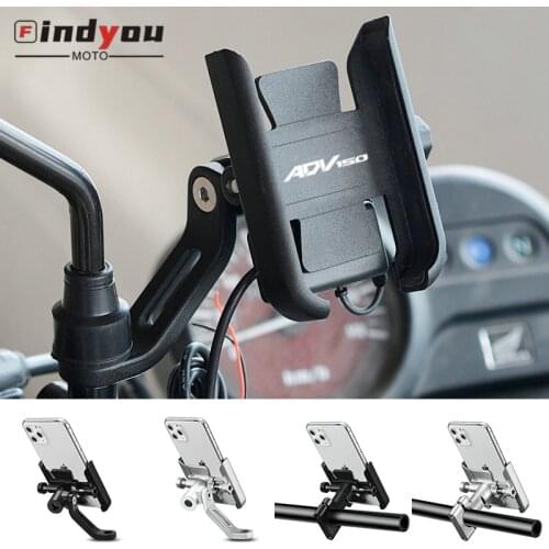 2021 New For HONDA ADV150 ADV 150 2019 2020 Motorcycle Accessories CNC handlebar Mobile Phone Holder GPS stand bracket