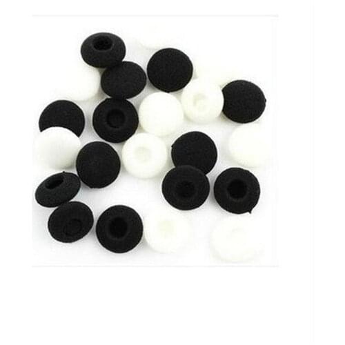 20x Replacement Sponge Soft Foam Earpad Headset Ear Cover Ear Bud Earphones Headphones Tips 15mm Black New
