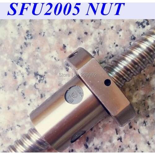 3pcs/lot RM2005 SFU2005 ballscrew nut 20mm ball screw single nut match 2005 nut housing bracket CNC parts Carving Machine