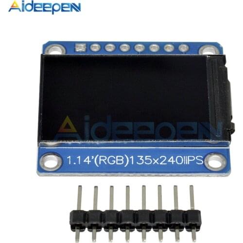 1.14 inch HD TFT ST7789 Drive IC 135*240 SPI Communication 3.3V Voltage 4-Wire SPI Interface Full Color LCD OLED Display DIY