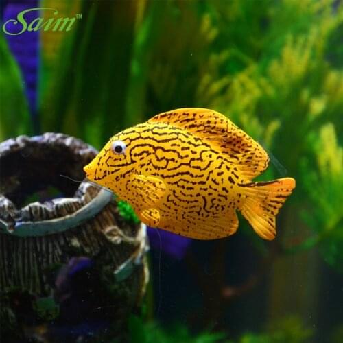 Aquarium Artificial Fish Decor Floating Tiger Pattern Fake Fish Aquarium Fish Tank Decoration Accessories Supplies