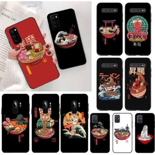 HOTCASHOP Great Ramen Wave Japan Phone Case for Samsung S20 plus Ultra S6 S7 edge S8 S9 plus S10 5G lite 2020