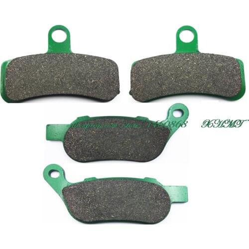 For HARLEY 1584 FXDC Dyna Super Glide Custom Spoke wheels 2008 - 2013 Disc Brake Pads Pill Front Rear 2012 2011 2010 2009