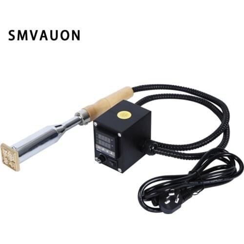 Embossing Electric Hot Stamping Machine Leather Stamp Tool Custom Logo Printing Soldering Iron for Wood Food Cookie Cake