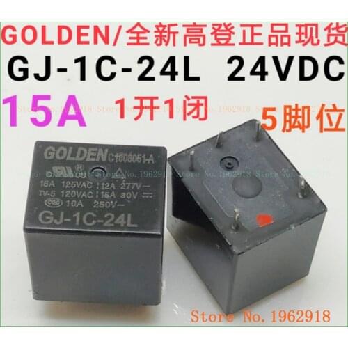 GJ-1C-24L 24vdc 15A 22F-1C-24V