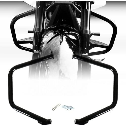 Gloss Black Highway Engine Guards For Victory Cross Country Road 2010-2017 Models