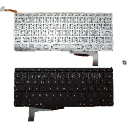 SP Spanish Keyboard for APPLE Macbook Pro A1286 BLACK 2008 Backlit New Laptop Keyboards With