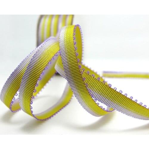 10 Yards 8mm or 10mm Picot Ombre Ribbon Trim|Yellow Narrow|Polyester|Picot Edge|Doll Trim|Embellishment|Bow Flower Supplies