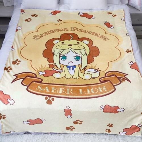 MGF Manga design FGO Fate Grand Order 150x200cm Flannel Bedsheet Fujimaru Ritsuka Anime Soft Blanket
