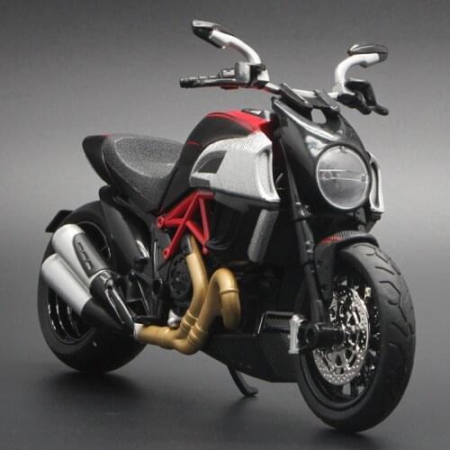 1:12 Ducati Big Devil Alloy Locomotive Model Motorcycle Toy Sound and Light Simulation Locomotive Boy Collection Decoration Gift