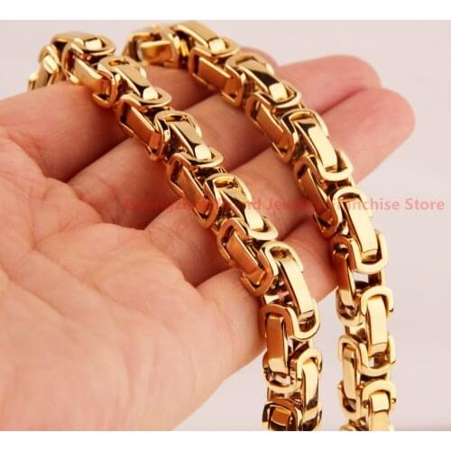 22-30" 5mm Mens Necklace 316L Stainless Steel Silver Gold color Byzantine Thin Chain Mens Womens Necklace High Quality