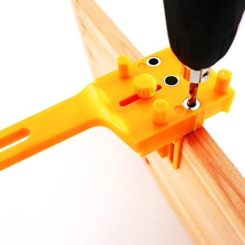 Vertical Pocket Hole Dowelling Jig Kit Punching Hole Locator Drill Guide Puncher DIY Woodworking Carpentry Tools