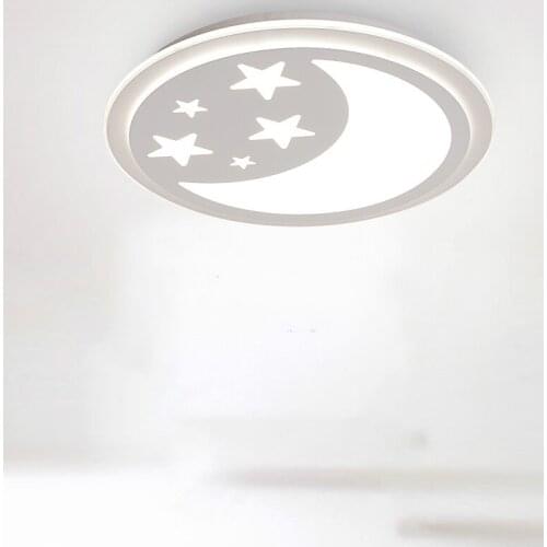 Ceiling Lights modern dimming warm study childrens room lamps Bedroom ceiling Lights thin three-color dimming ZCL ET27