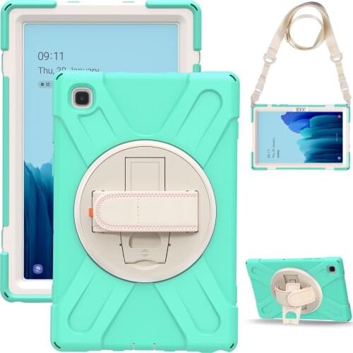 For Samsung Galaxy Tab A7 10.4" T500 T505 T507 T505N / A 8.0 " 2019 T290 T295 Kids Safe Shockproof Kickstand Morandi Tablet Case