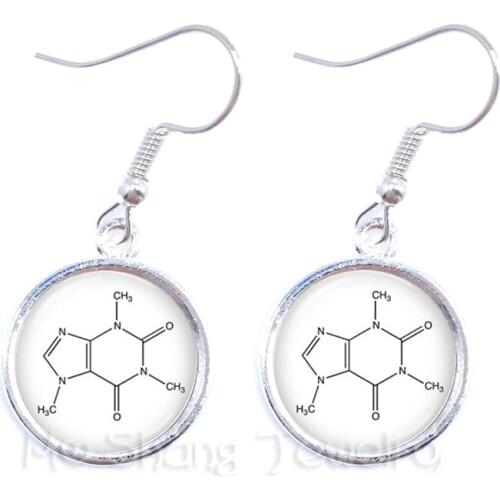 Serotonin Chemical Formula Earrings For Women Biology Chemistry Student Jewelry Creative Gift