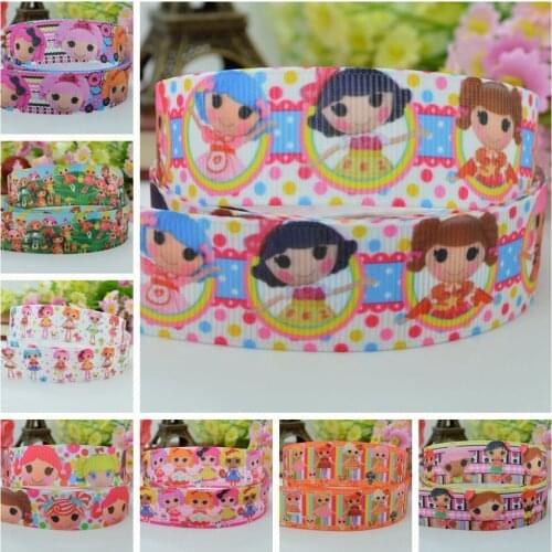 SUPWRF 16 22mm 38 50 75mm Lollipop girls Printed grosgrain ribbon hair bow DIY hair accessories decoration 50 Yards B0929