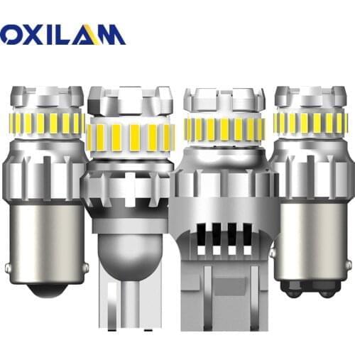 2Pcs T20 W21W LED 1156 Ba15s W21/5W 3157 7443 LED Lamp 1157 P21/5W bay15d Bulb Car Parking DRL Driving Back Up Position Lights