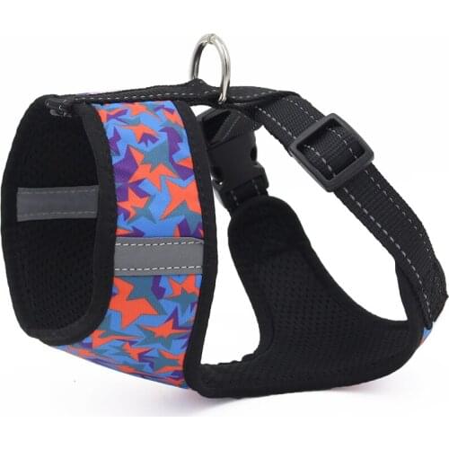 Reflective Dog Vest Harness Small Medium Dog Soft Padded Puppy Chest Strap for Pitbull Bulldog Pug Chihuahua Walk Training Belt