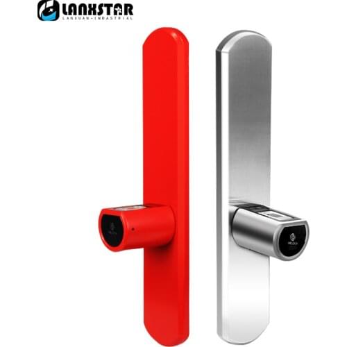 New Luxury Double System Intelligent Micro Lock Core IP44 Bluetooth Fingerprint Locks APP Management Electronic Smart Lockset