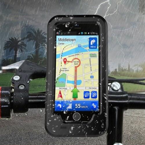 Waterproof Motorcycle Phone Holder Phone Stand Support for iPhoneX 8 7 5s 6s Bicycle GPS Holder Phone Bag Support Telephone Moto