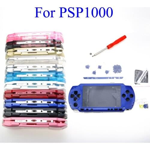 YuXi 11 Color Full Housing Shell Cover Case for PSP1000 With Button Case Shell Housing Cover for PSP 1000 With Buttons Kit