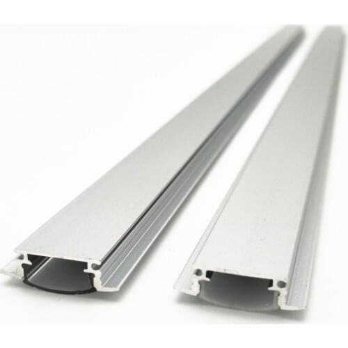 1-10sets 50cm Embed Led Aluminum Profile Bar Light Housing Mikly Clear Covers Clip Channel for 10mm PCB Strip Recess Extrusion