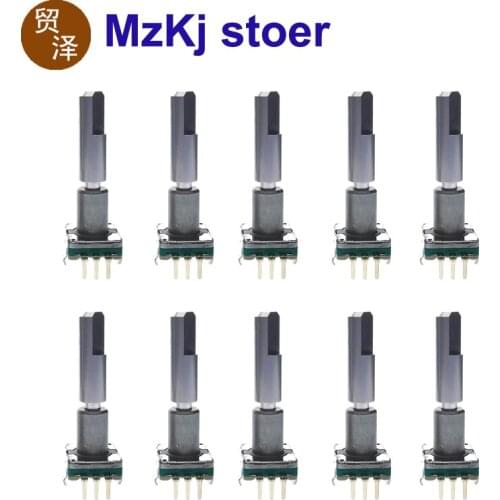 10PCS HOT NEW Japan ALPS Encoder Push On Switch EC11 31MM Positioning number 30 Pulse number 15