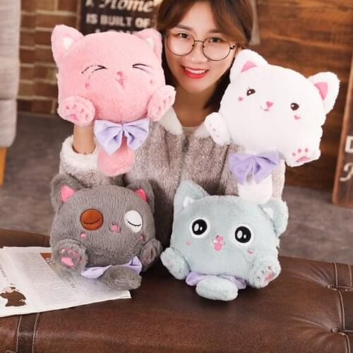 2019 new arrival cat plush crossbody bag stuffed cute cat bag kids toy gift for children
