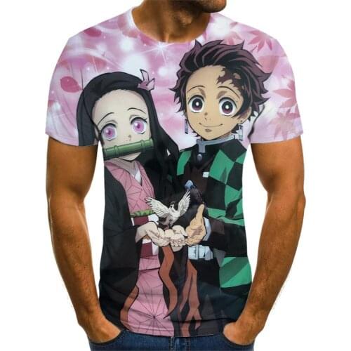 2021 Kimetsu no yaiba anime costume manga demon killer mens top ropa hombre mens t-shirt verano koszulk