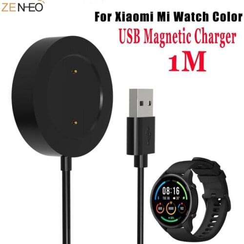 2021 USB Charging Cable Cord Base Dock Charger Adapter Stand For Xiaomi Mi Watch Color Smart Watch Magnetic Charger