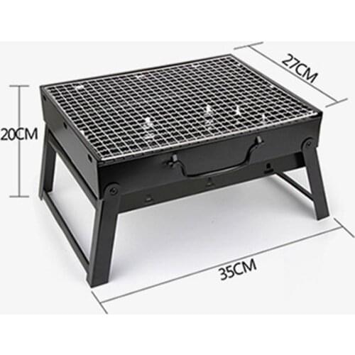 35x27x20cm Folding Lightweight Portable BBQ Grills Charcoal Grill Outdoor Patio Camping Cooker BBQ Party Cooking Tools