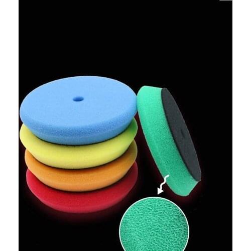 5pcs 3 Inch Sponge Buff Pads Polishing Waxing Car Woodworking Furniture Glass Fiberglass Detailing Care Washer Polisher Tools