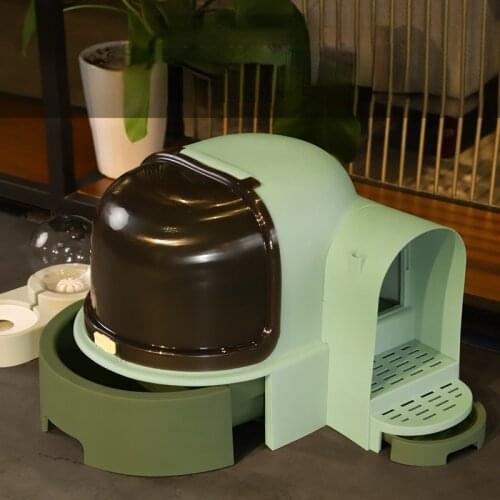 Large House Cat Litter Box Enclosure Furniture High Training Cat Box Litter Fully Enclosed Arenero Gato Cat Supplies BD50CB