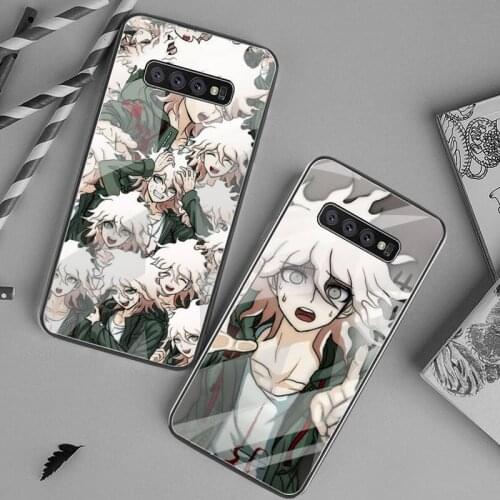 Danganronpa Nagito Komaeda Anime Phone Case Tempered Glass For Samsung S20 Plus S7 S8 S9 S10 Plus Note 8 9 10 Plus
