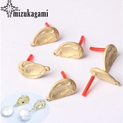 Zinc Alloy Golden Water Drop Earrings Base Connectors 12*20mm 6pcs/lot For DIY Jewelry Drop Earrings Making Accessories