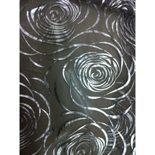 CS 15 Best Hot Sale Embroidered Voile Curtain fabrics Window Curtain fabrics for Living Room Bedroom Window Sheer Curtain