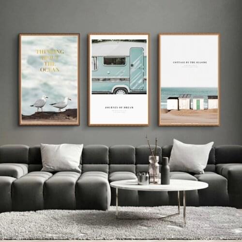 Canvas Painting Boreal Europe Scenery Decorates A Picture Contemporary and Contracted Sitting BedRoom To Hang A Picture Seaside