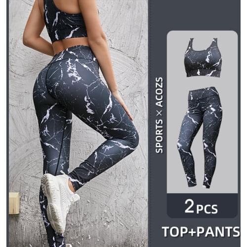 VUTRU 2PCS Women Seamless Yoga Set Fitness Sports Suits GYM Cloth High Waist Running Leggings Workout Pants Bra Athletic Sets
