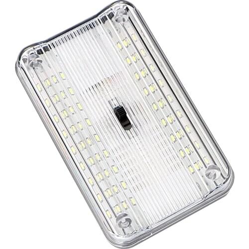 LEEPEE 1Pcs White Rectangular Auto Interior Light Car Doom Light 36SMD Roof Ceiling Lamp Bulb