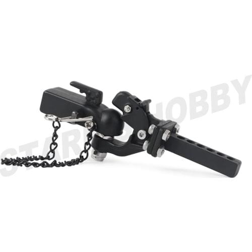 Metal Adjustable Trailer Hitch Mount for 1/10 RC Crawler Traxxas TRX4 Axial SCX10 90046 Redcat GEN 8 Scout II CC01 TF2