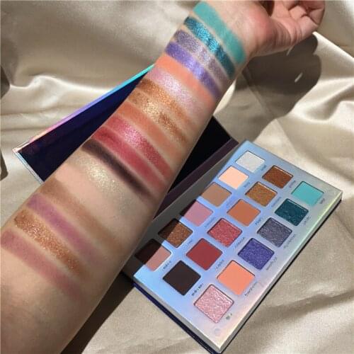 Beauty Glazed 18 Colors Shimmer Matte Eyeshadow Palette Waterproof Nude Highlight Makeup Eye shadow Pallete Sexy cosmetic Gift