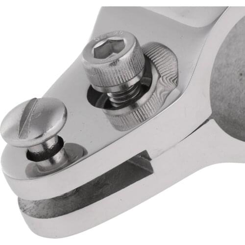 Heavy Duty Boat Bimini Top Fittings Hinged Jaw Slide for 7/8" Tube/Pipe - 316 Stainless Steel